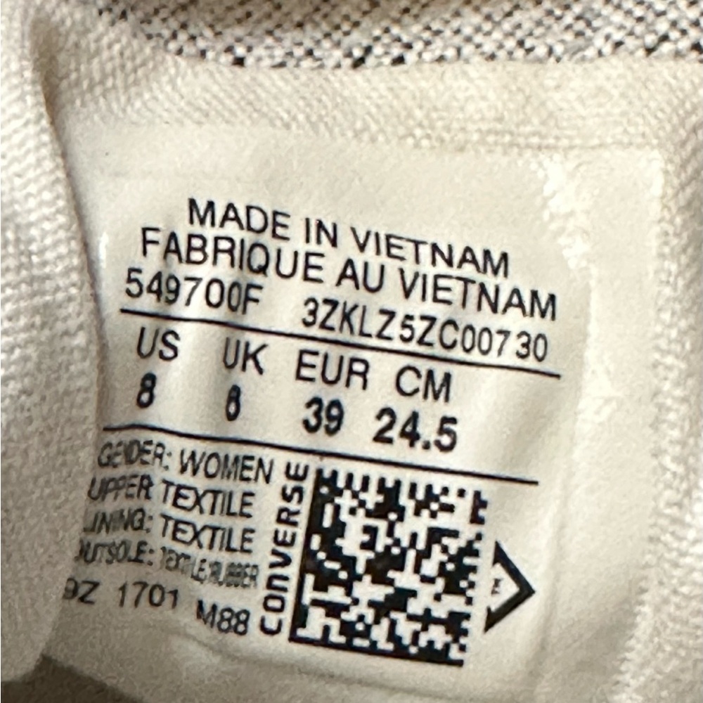 Converse Womens Madison speckled Grey Sneakers Size 8 - Picture 5 of 6